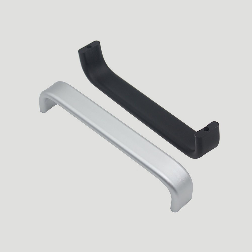 Comforsyco Smooth Curved Bar Cabinet Pulls and Drawer Handles