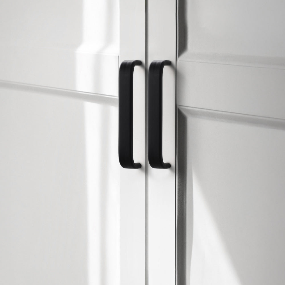 Comforsyco Smooth Curved Bar Cabinet Pulls and Drawer Handles