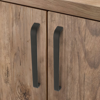 Comforsyco Smooth Curved Bar Cabinet Pulls and Drawer Handles