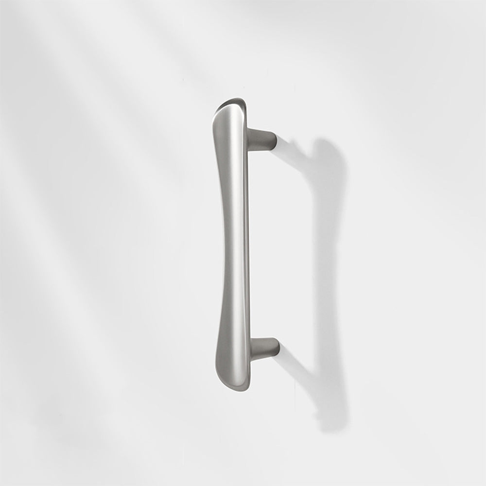 Comforsyco Smooth Curved Cabinet Handles and Round Knobs for Wardrobes