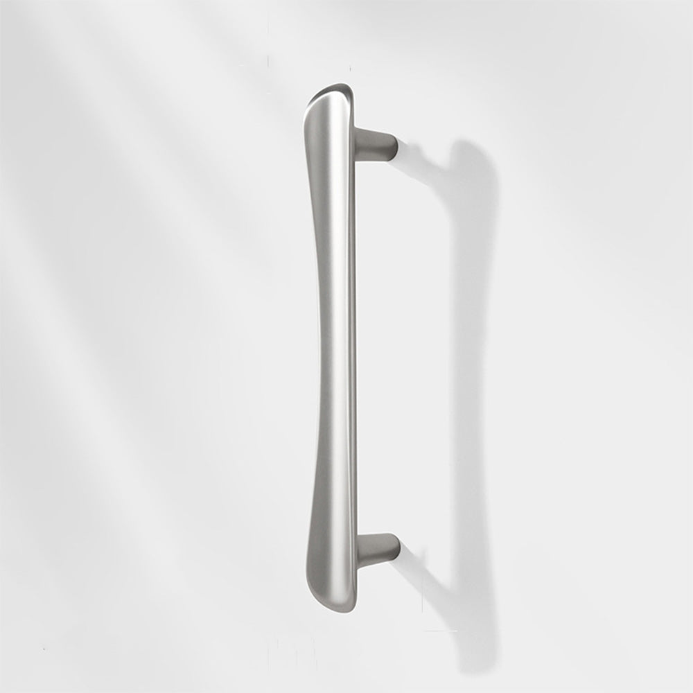 Comforsyco Smooth Curved Cabinet Handles and Round Knobs for Wardrobes