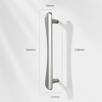 Comforsyco Smooth Curved Cabinet Handles and Round Knobs for Wardrobes
