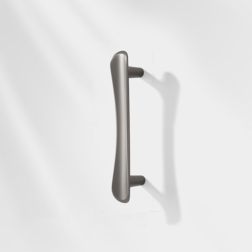 Comforsyco Smooth Curved Cabinet Handles and Round Knobs for Wardrobes