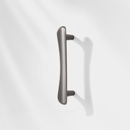 Comforsyco Smooth Curved Cabinet Handles and Round Knobs for Wardrobes