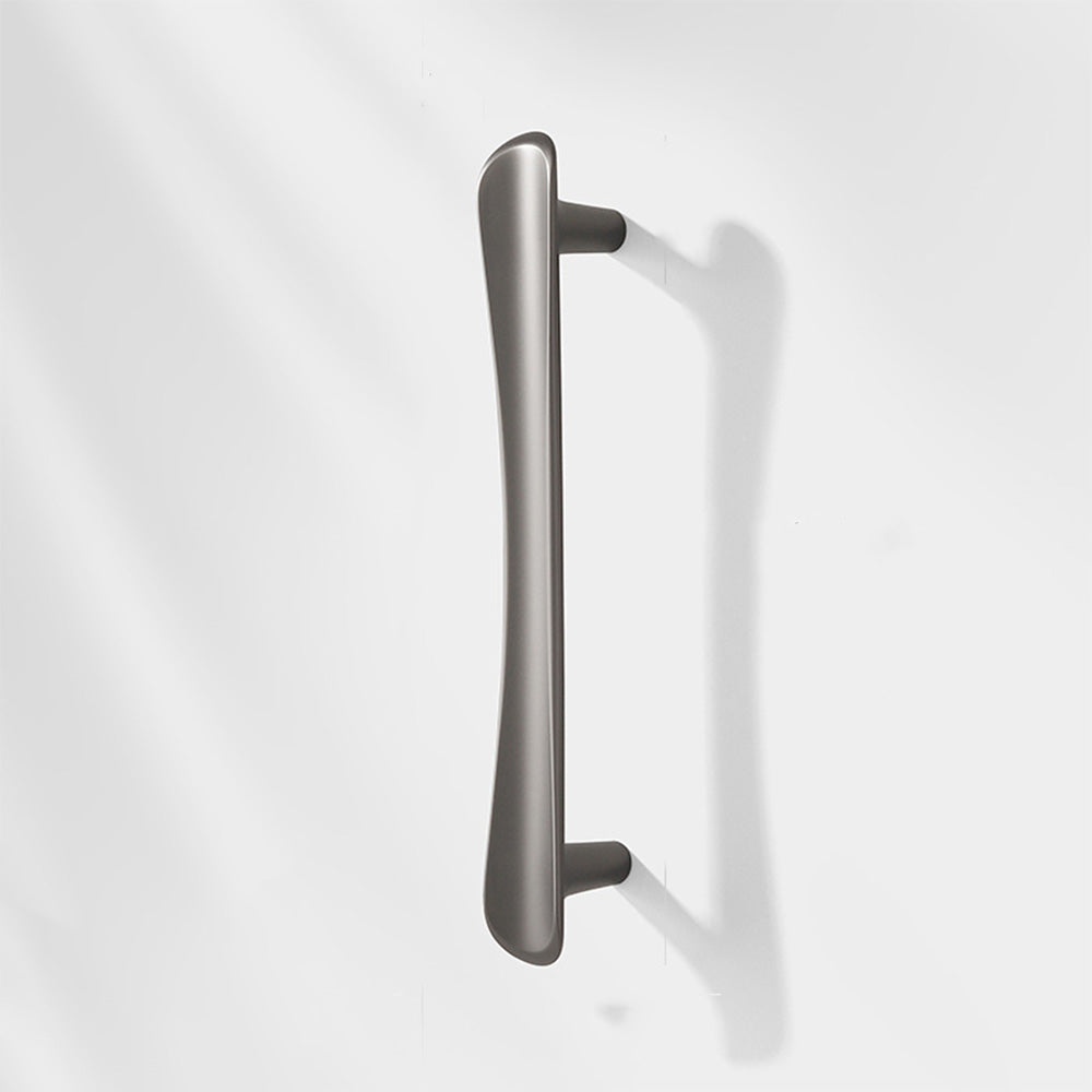 Comforsyco Smooth Curved Cabinet Handles and Round Knobs for Wardrobes