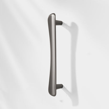 Comforsyco Smooth Curved Cabinet Handles and Round Knobs for Wardrobes