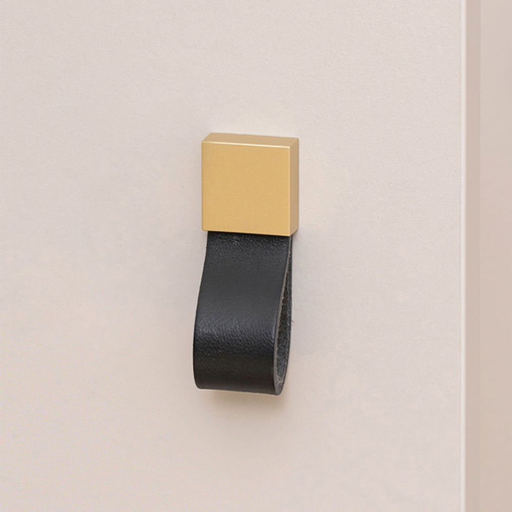 Comforsyco Soft Leather Loop Cabinet Handles for Wardrobes