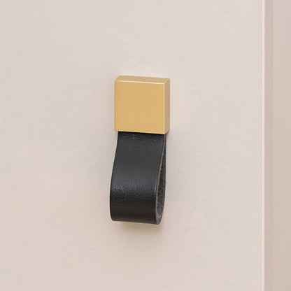 Comforsyco Soft Leather Loop Cabinet Handles for Wardrobes