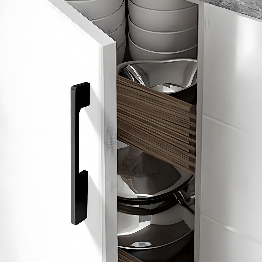 Comforsyco Solid Aluminum Alloy Modern Slimline Gold Cabinet and Drawer Pulls