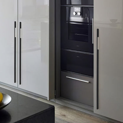 Comforsyco Solid Aluminum Alloy Modern Slimline Gold Cabinet and Drawer Pulls