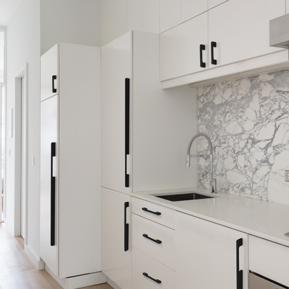 Comforsyco Solid Aluminum Alloy Modern Slimline Gold Cabinet and Drawer Pulls