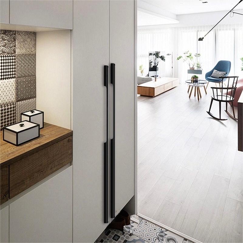 Comforsyco Solid Aluminum Alloy Modern Slimline Gold Cabinet and Drawer Pulls