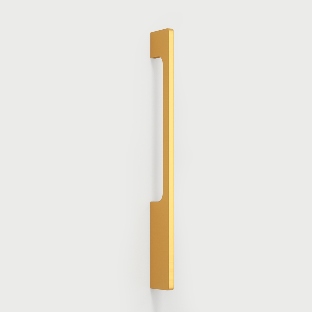 Comforsyco Solid Aluminum Alloy Modern Slimline Gold Cabinet and Drawer Pulls