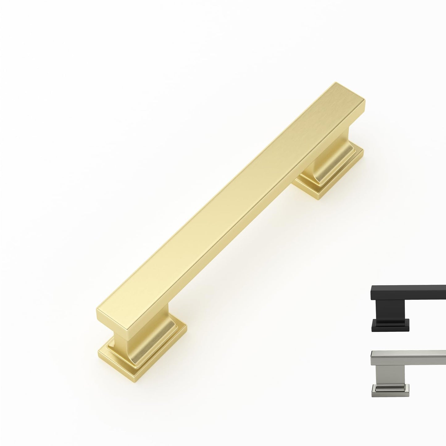Comforsyco Solid Aluminum Alloy Square Bar Cabinet Pulls