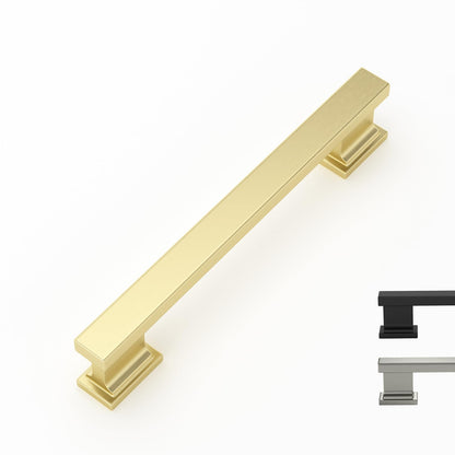 Comforsyco Solid Aluminum Alloy Square Bar Cabinet Pulls