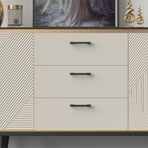 Comforsyco Solid Aluminum Alloy Square Bar Cabinet Pulls