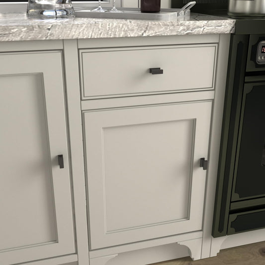 Comforsyco Solid Aluminum Alloy Square Bar Cabinet Pulls