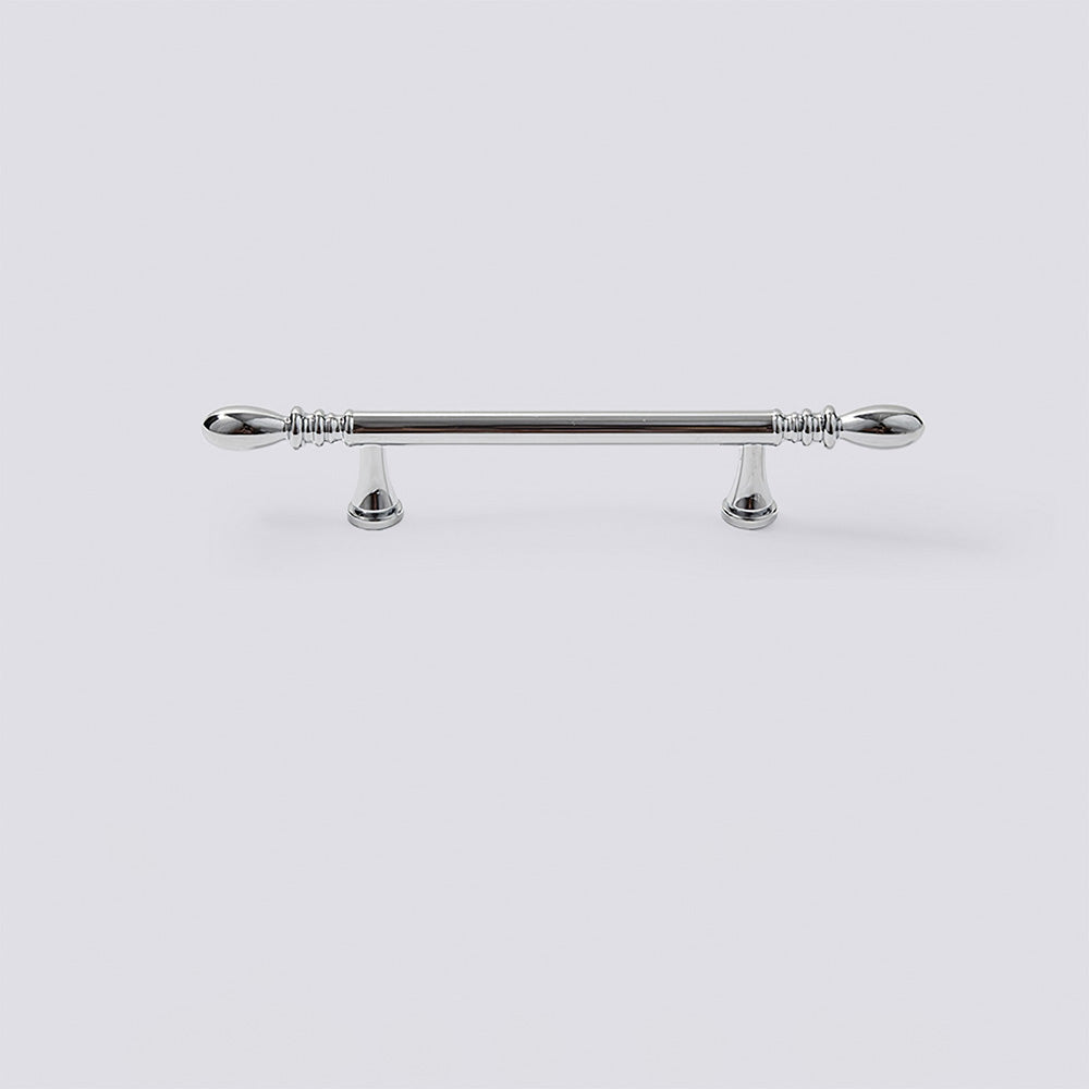 Comforsyco Solid Brass Round Bar Cabinet Pulls and Knobs