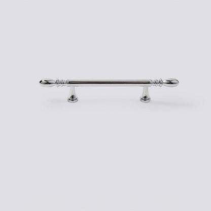 Comforsyco Solid Brass Round Bar Cabinet Pulls and Knobs