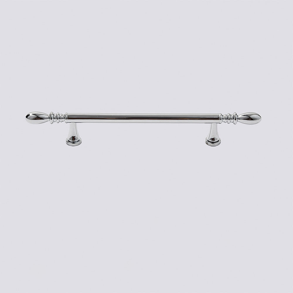 Comforsyco Solid Brass Round Bar Cabinet Pulls and Knobs