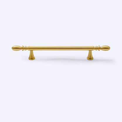 Comforsyco Solid Brass Round Bar Cabinet Pulls and Knobs