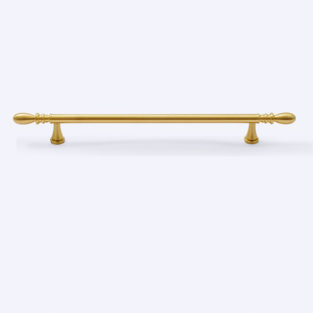 Comforsyco Solid Brass Round Bar Cabinet Pulls and Knobs