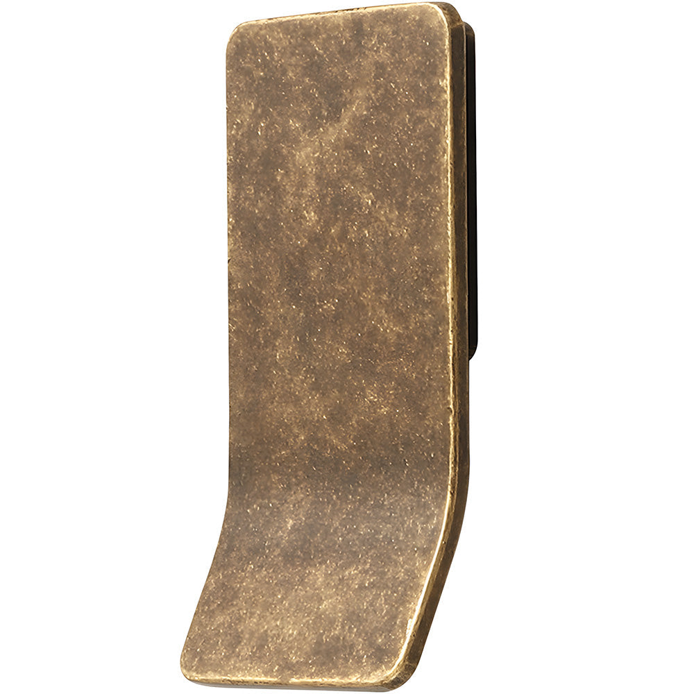 Square finger edge pull with a curved grip, presented for reference on a clean neutral background