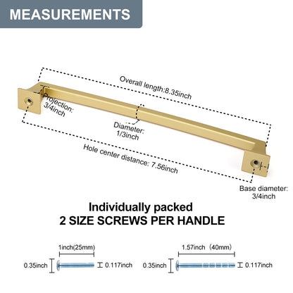 Comforsyco Squared Bar Cabinet Pulls and Drawer Handles