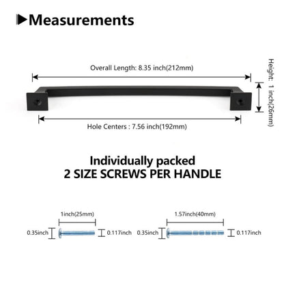 Comforsyco Squared Bar Cabinet Pulls and Drawer Handles