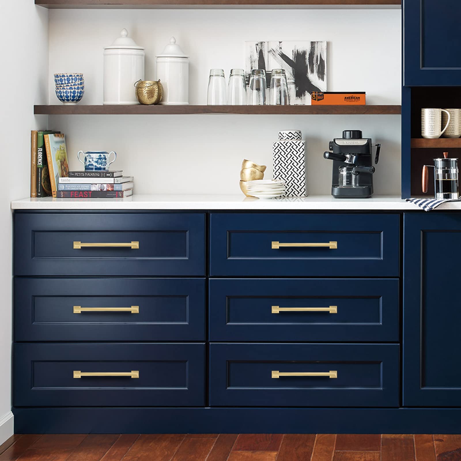 Comforsyco Squared Bar Cabinet Pulls and Drawer Handles