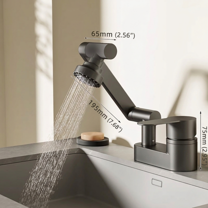 Swivora 2-Mode Rotating Nozzle Bathroom Sink Faucet