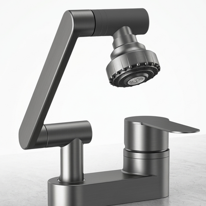 Swivora 2-Mode Rotating Nozzle Bathroom Sink Faucet