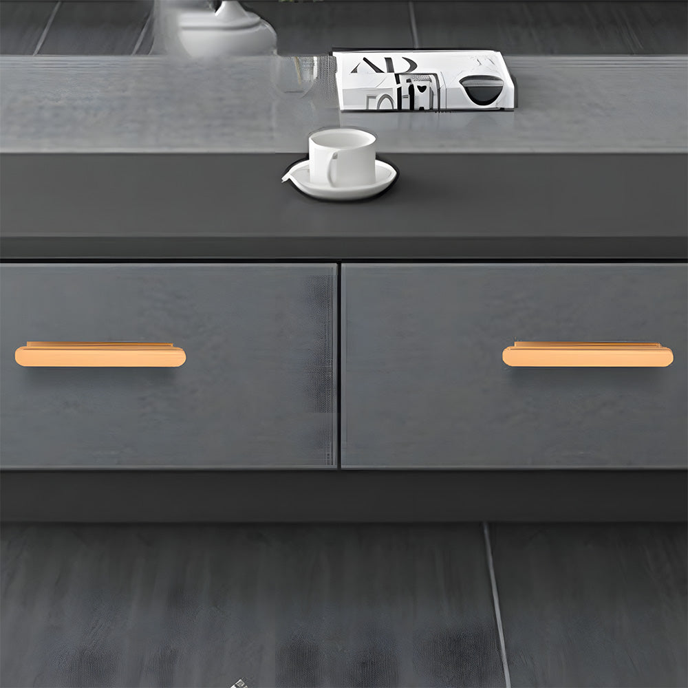 Comforsyco T-Shaped Aluminum Alloy Cabinet Handles for Wardrobes