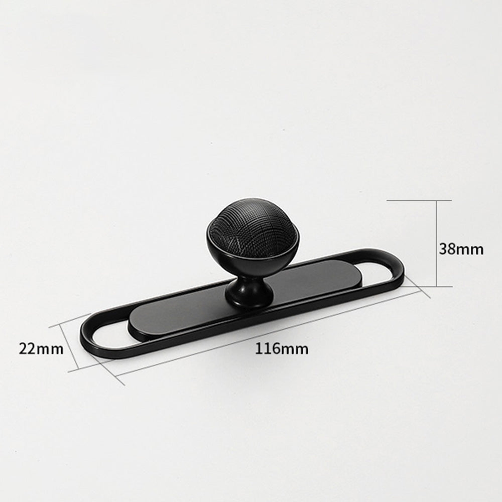 Comforsyco Textured Brass Cabinet Handles and Knobs in Gold / Black