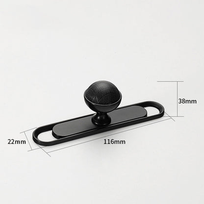 Comforsyco Textured Brass Cabinet Handles and Knobs in Gold / Black