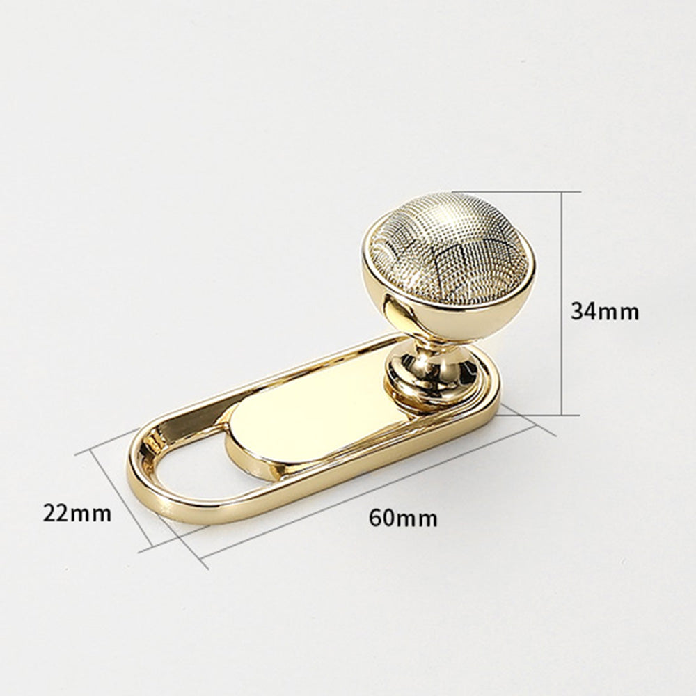 Comforsyco Textured Brass Cabinet Handles and Knobs in Gold / Black