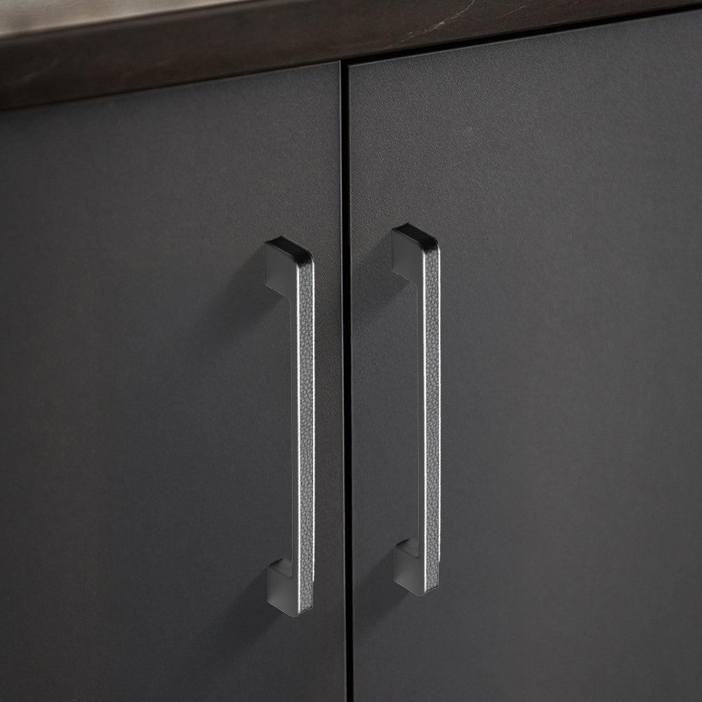 Comforsyco Textured Leather Inlay Cabinet Pulls and Knobs