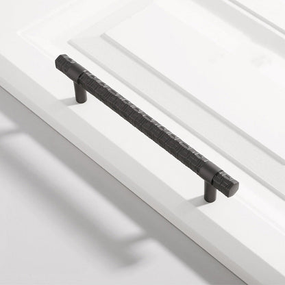 Comforsyco Textured T-Bar Zinc Alloy Cabinet Pulls and Drawer Handles