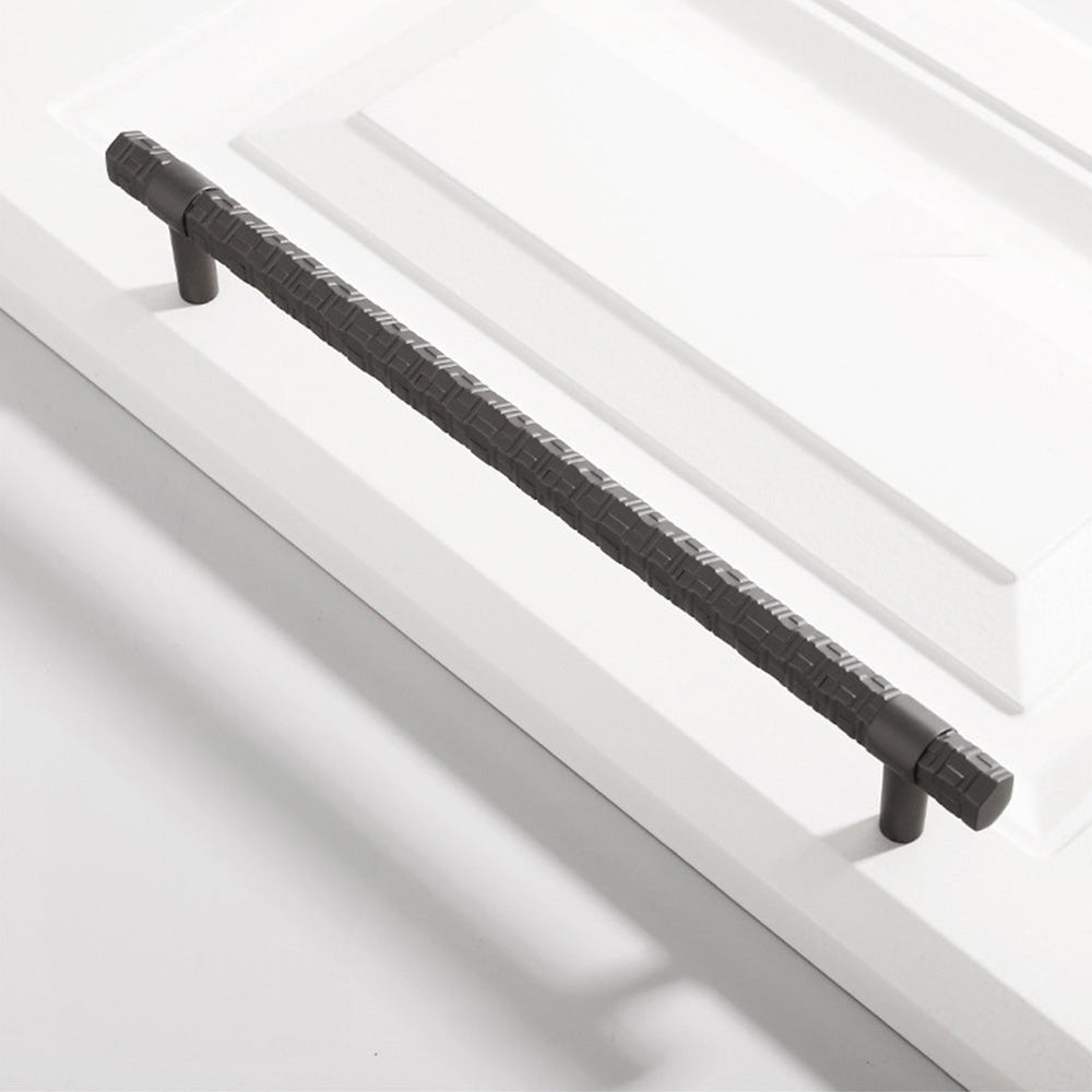 Comforsyco Textured T-Bar Zinc Alloy Cabinet Pulls and Drawer Handles