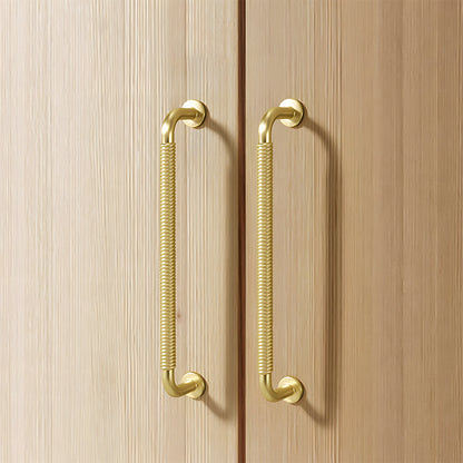 Comforsyco Threaded Ribbed Cabinet Handles and Pulls for Wardrobes