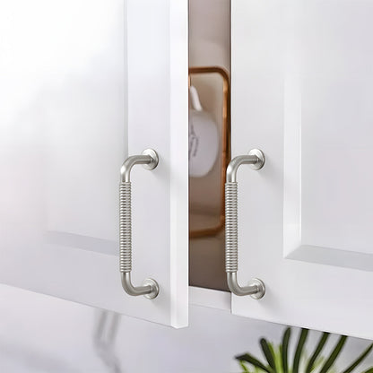 Comforsyco Threaded Ribbed Cabinet Handles and Pulls for Wardrobes