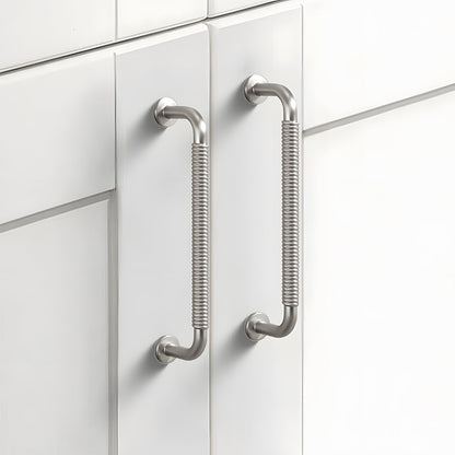 Comforsyco Threaded Ribbed Cabinet Handles and Pulls for Wardrobes