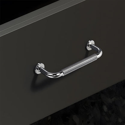 Comforsyco Threaded Ribbed Cabinet Handles and Pulls for Wardrobes