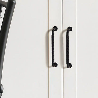 Comforsyco Threaded Ribbed Cabinet Handles and Pulls for Wardrobes