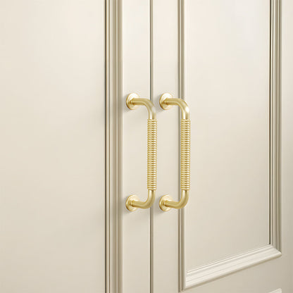 Comforsyco Threaded Ribbed Cabinet Handles and Pulls for Wardrobes
