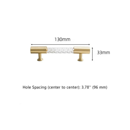Comforsyco Transparent Acrylic Cabinet Drawer Dresser T-Bar Handles