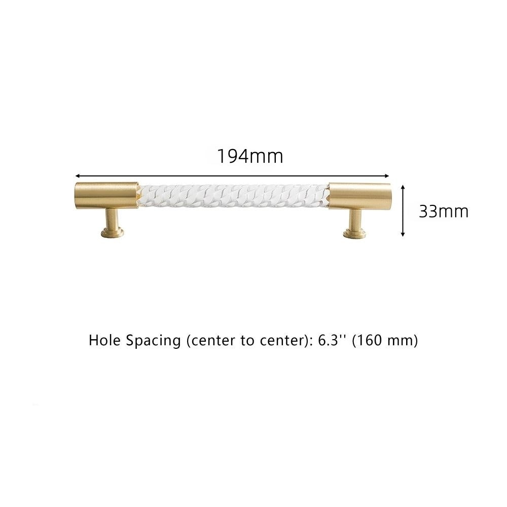 Comforsyco Transparent Acrylic Cabinet Drawer Dresser T-Bar Handles
