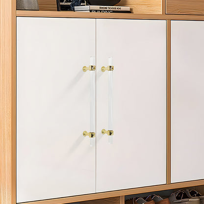 Comforsyco Transparent Acrylic Cabinet Handles for Bathroom Vanities