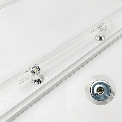 Comforsyco Transparent Acrylic Cabinet Handles for Bathroom Vanities