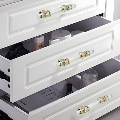 Comforsyco Transparent Acrylic Cabinet Handles for Bathroom Vanities